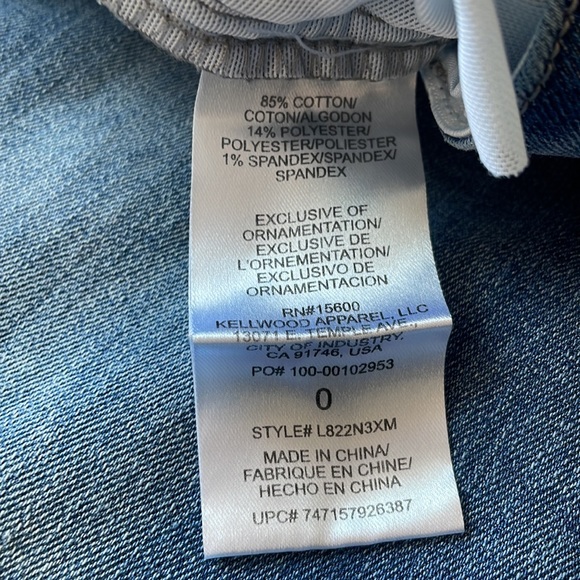 WIT & WISDOM Ab'Solution MWT Denim Shorts light blue size 0 - Picture 7 of 8